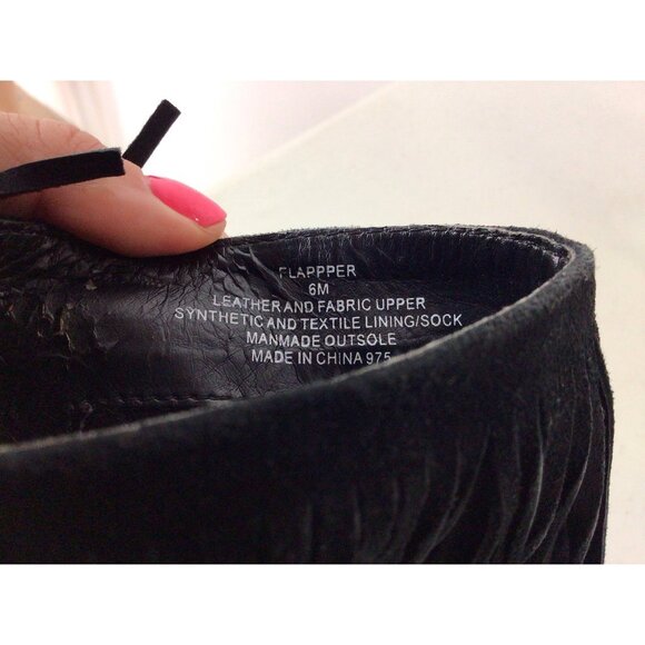 Steve Madden Suede Flapper Boots High Heel Womens 6 - Picture 8 of 8